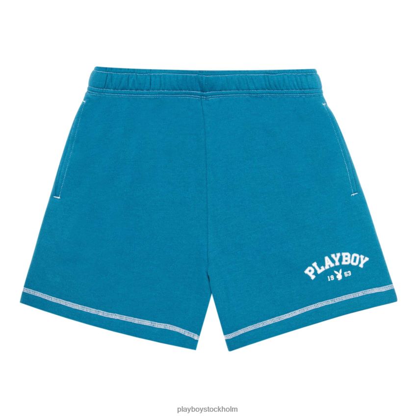 1953 kontrast boyfriend sweatshorts Playboy kvinnor 62L66F1330 saxen blå Kläder