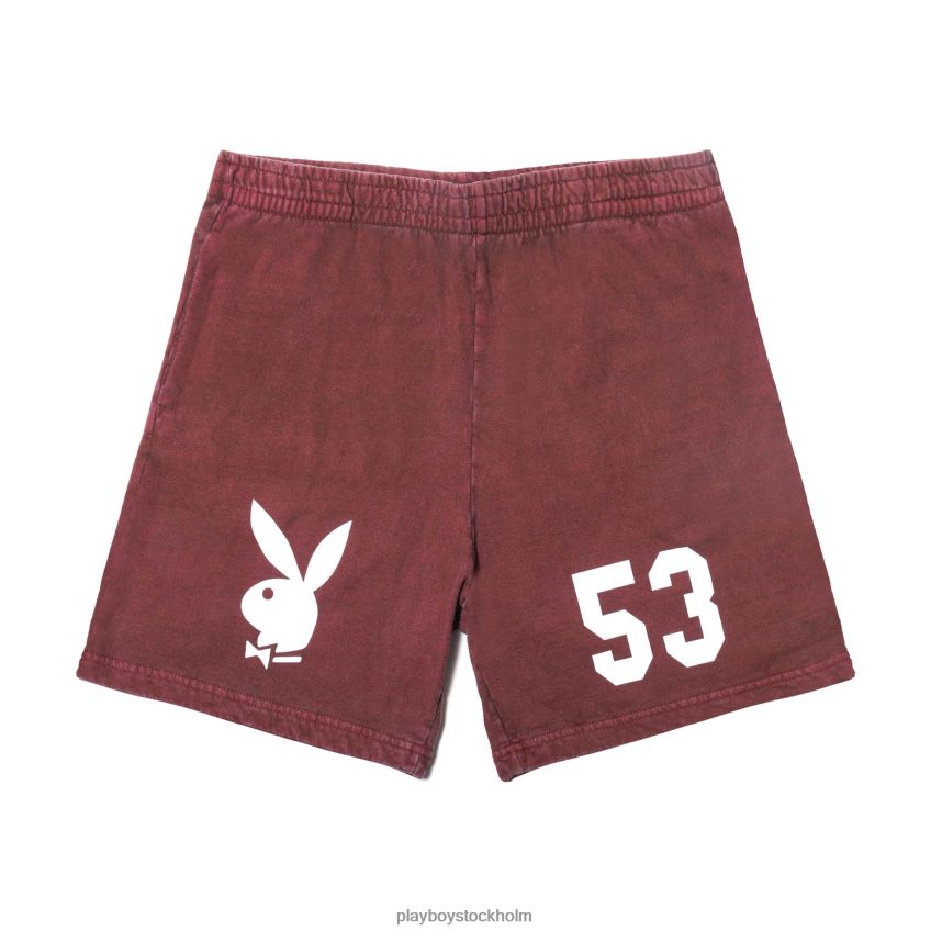 1953 sweatshorts Playboy män 62L66F654 rödbrun Kläder