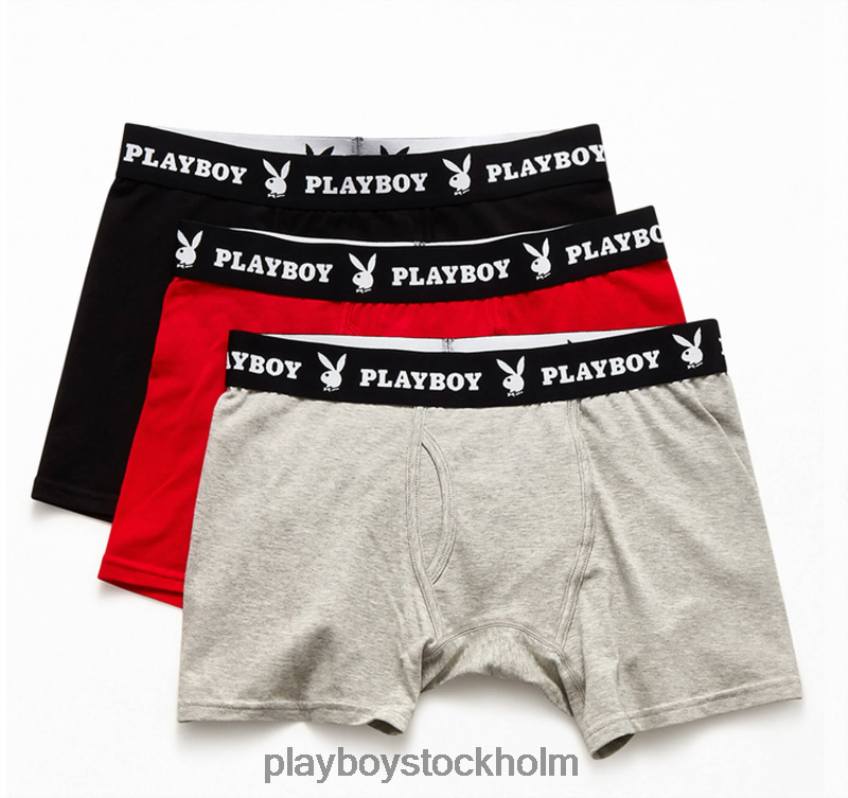 3-pack boxershorts Playboy män 62L66F681 mång Kläder