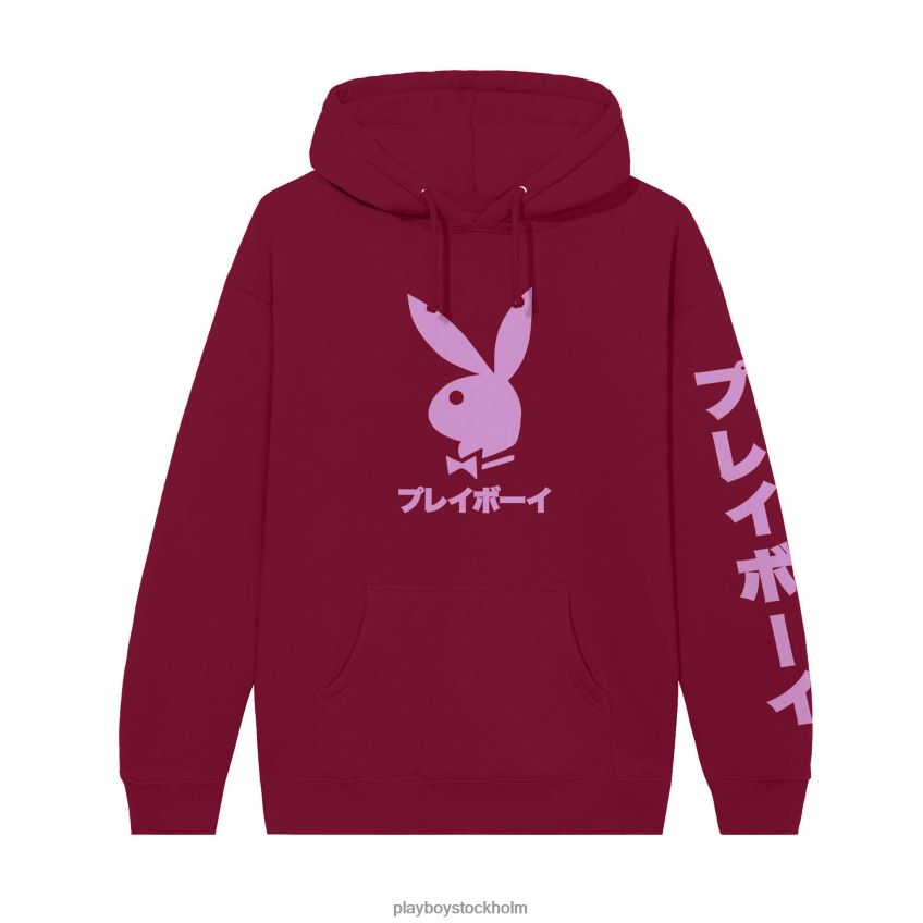 Japansk hoodie med kaninhuvud Playboy män 62L66F393 rödbrun Kläder