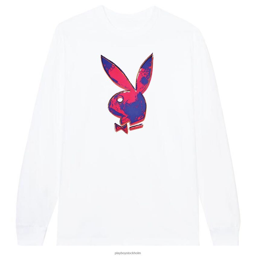 andy warhol bunny långärmad Playboy män 62L66F73 vit Kläder