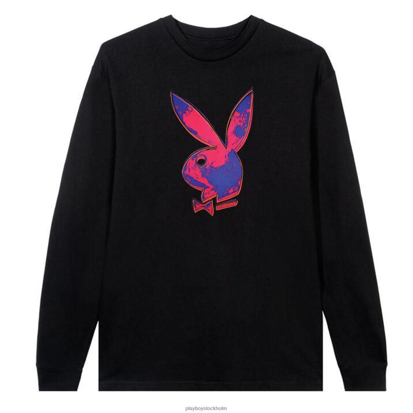 andy warhol bunny långärmad Playboy män 62L66F74 svart Kläder