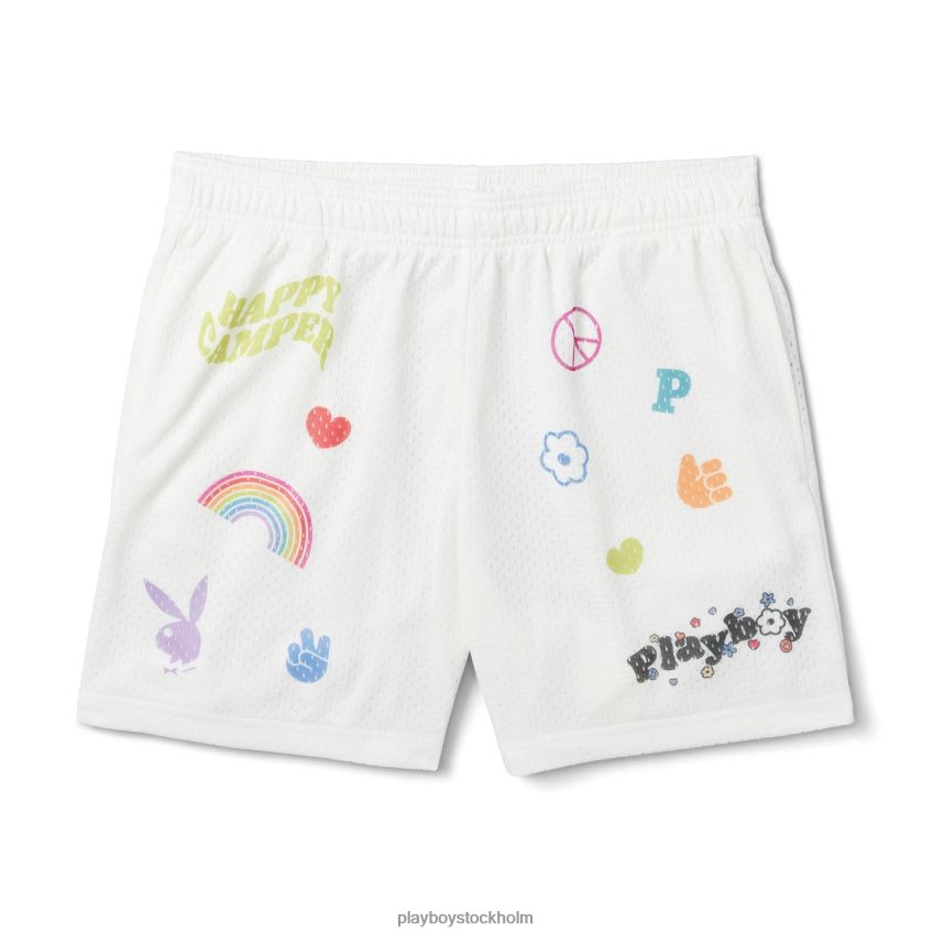 basketshorts Playboy kvinnor 62L66F1336 stjärna vit Kläder