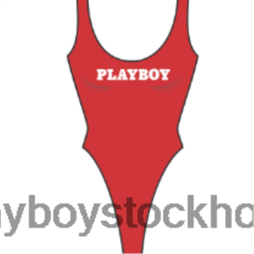 baywatch i ett stycke Playboy kvinnor 62L66F1413 röd Kläder