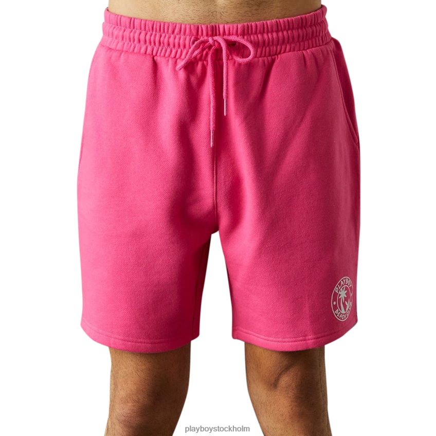 beach club grafiska shorts Playboy män 62L66F633 rosa glöd Kläder