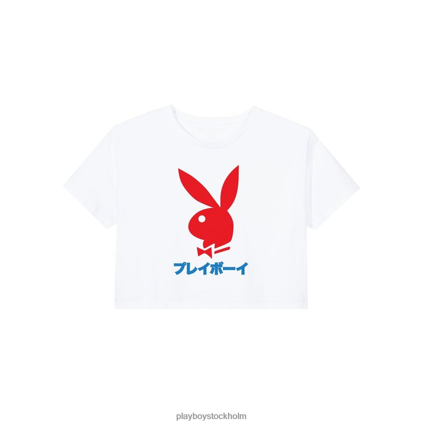 beskuren japansk t-shirt med kaninhuvud Playboy kvinnor 62L66F945 vit Kläder