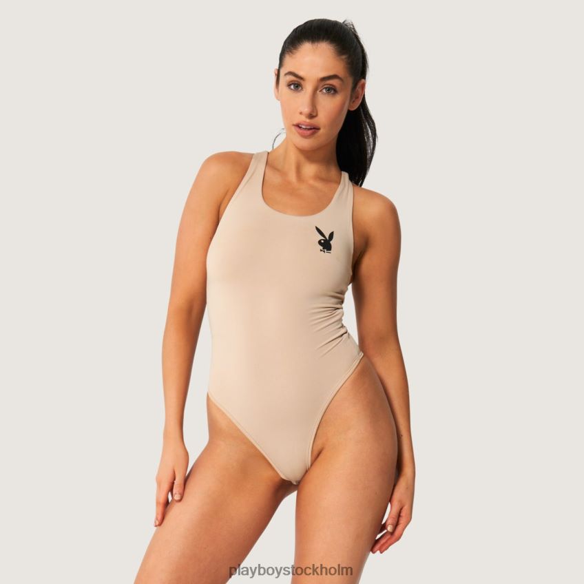 bodysuit med kaninhuvud Playboy kvinnor 62L66F1407 solbränna Kläder