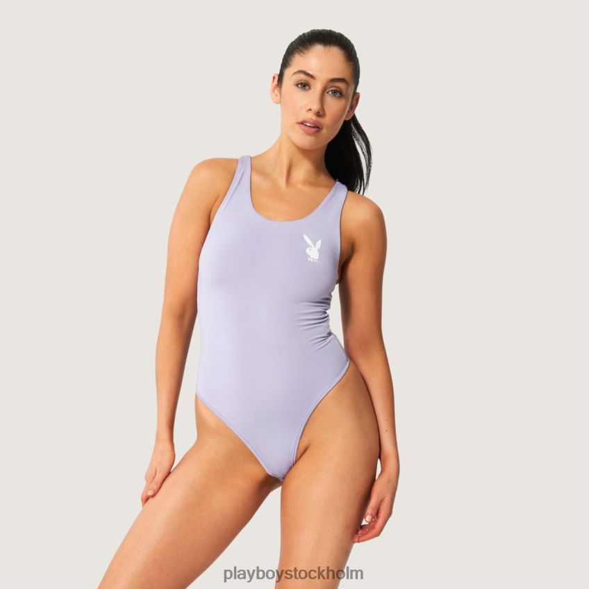 bodysuit med kaninhuvud Playboy kvinnor 62L66F1408 lila Kläder