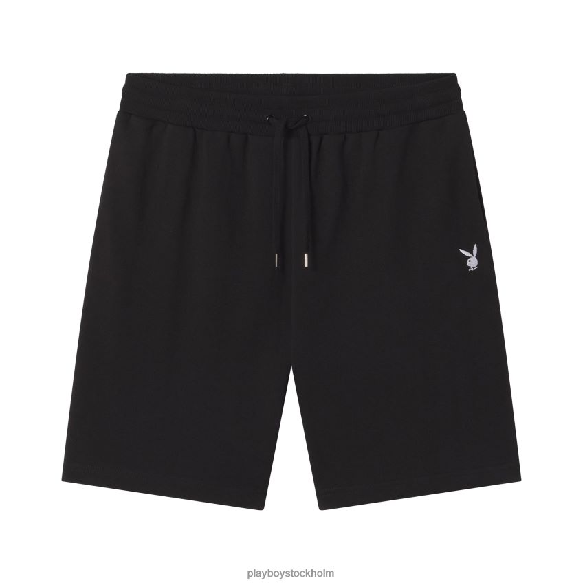 bunny basic sweatshorts Playboy män 62L66F596 svart Kläder