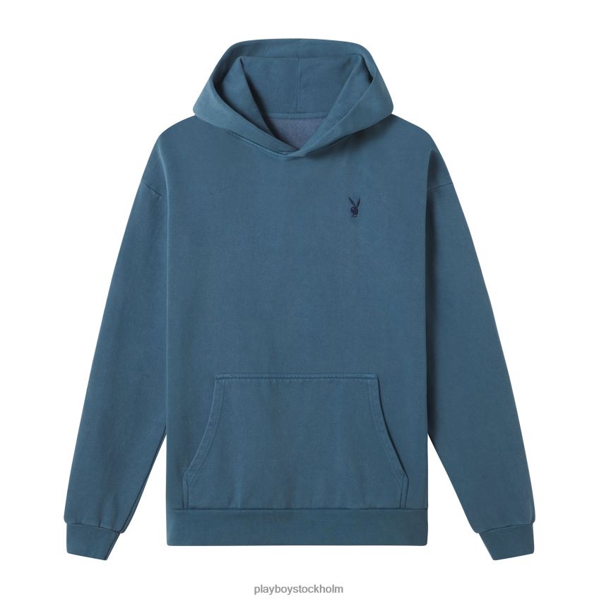 bunny basics hoodie Playboy män 62L66F518 blå Kläder