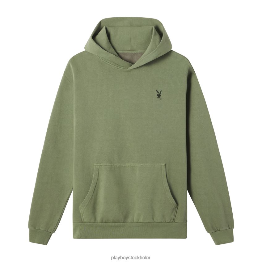 bunny basics hoodie Playboy män 62L66F521 grön Kläder