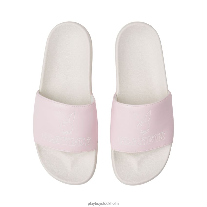 bunny slide sandaler Playboy kvinnor 62L66F1615 rosa Skodon