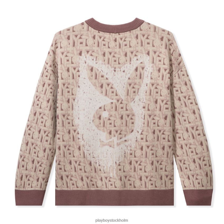 bunny stencil crewneck Playboy x Revolve kvinnor 62L66F1151 rodna Kläder