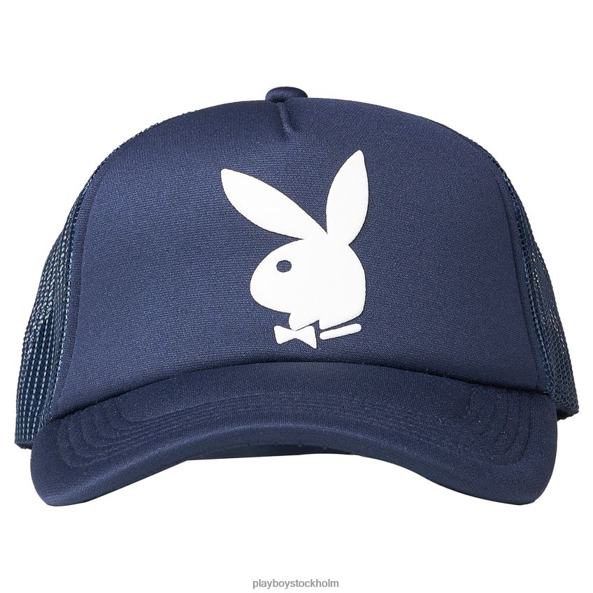 bunny trucker hatt Playboy x Pleasures män 62L66F737 Marin tillbehör