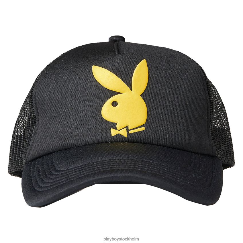 bunny trucker hatt Playboy x Pleasures män 62L66F738 svart tillbehör