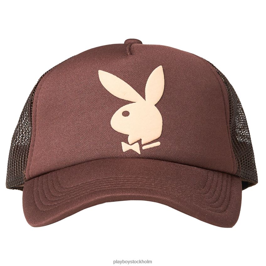 bunny trucker hatt Playboy x Pleasures män 62L66F739 brun tillbehör