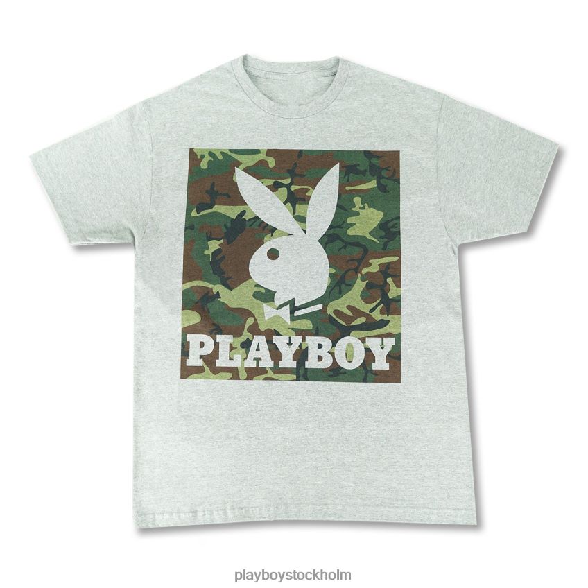 camo box grå t-shirt Playboy män 62L66F134 original Kläder