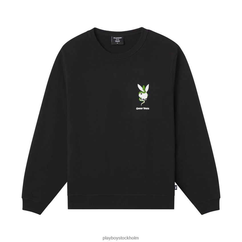 crewneck Playboy x The Great Frog män 62L66F490 svart Kläder