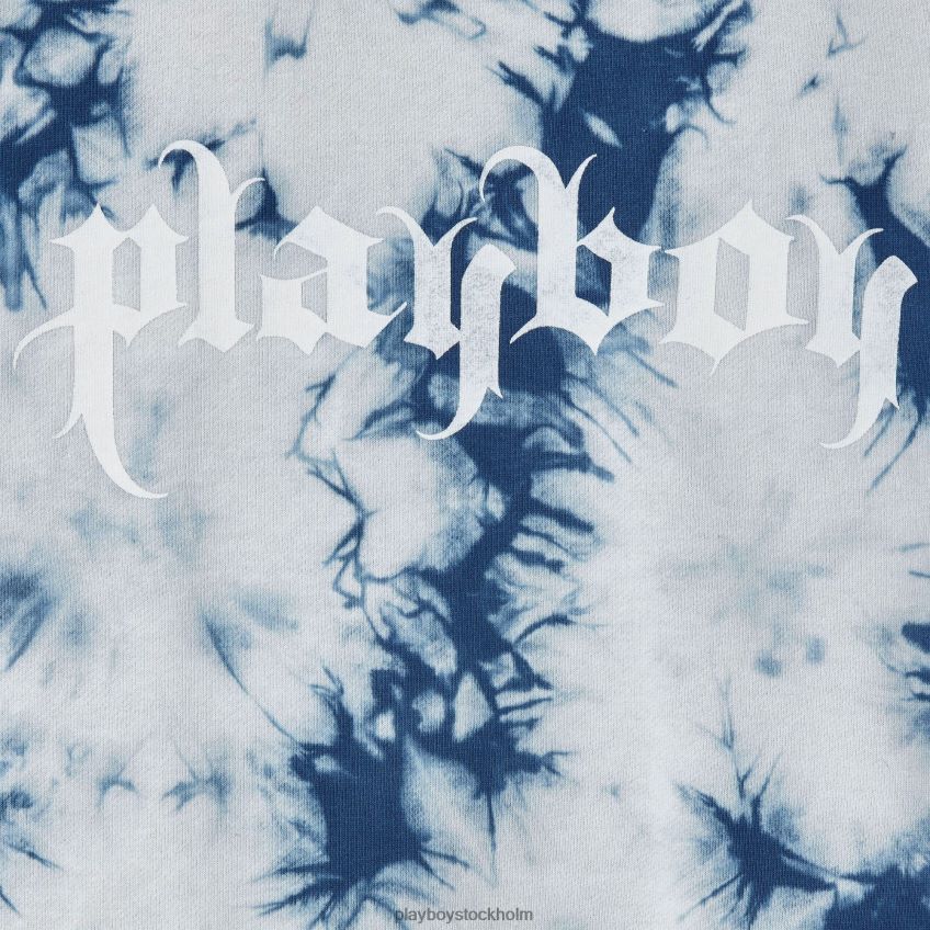 crystal tie-dye crewneck Playboy kvinnor 62L66F1150 kristallblå slipsfärg Kläder