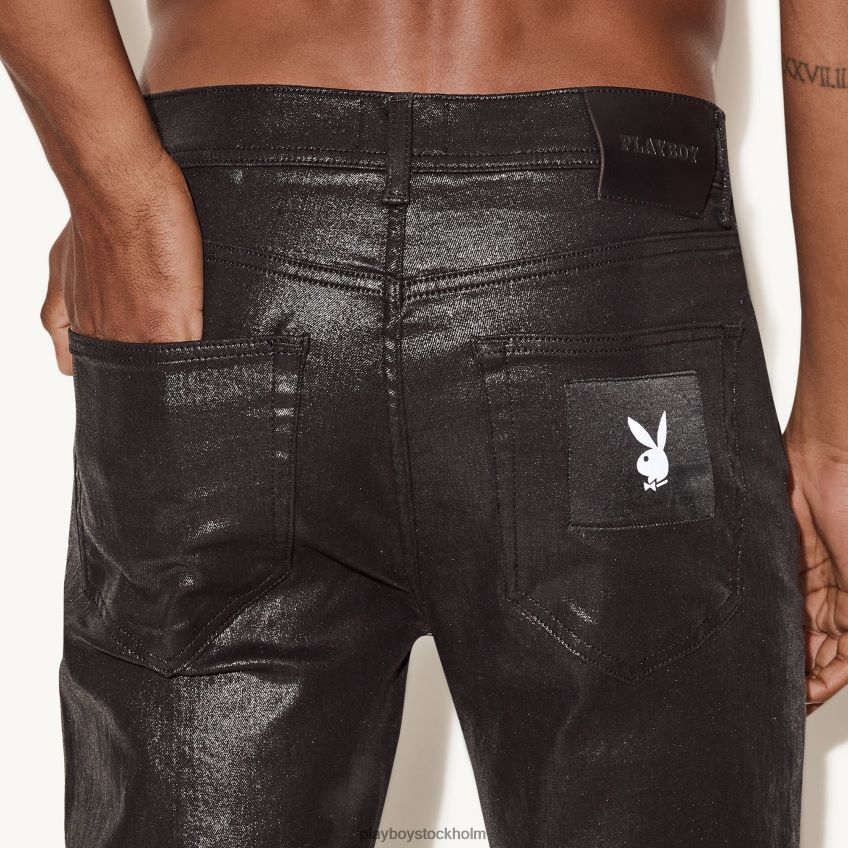 den skinny jean vaxad denim Playboy män 62L66F550 original Kläder