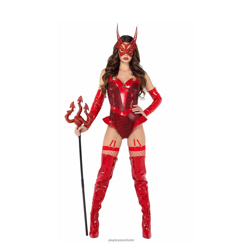 devilicious - 3st set Playboy kvinnor 62L66F1376 röd Kläder