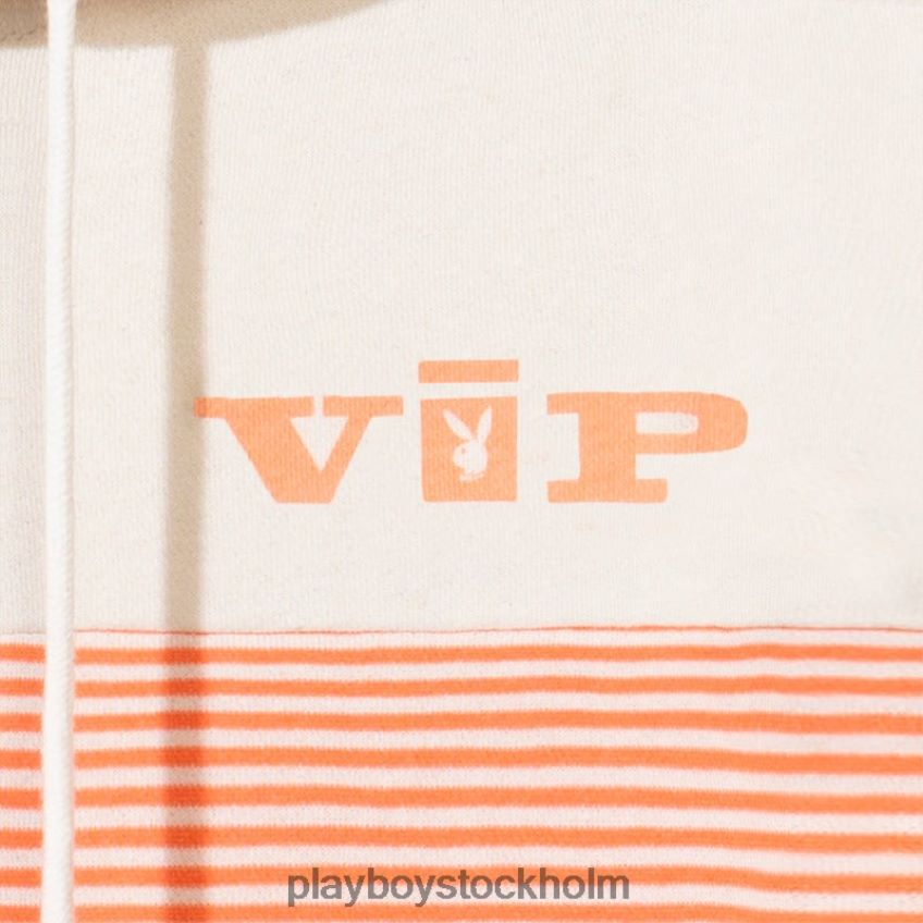 drop stripe vip club quarter hoodie med dragkedja Playboy kvinnor 62L66F1152 original Kläder