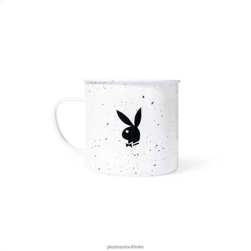 emalj lägermugg Playboy unisex- 62L66F902 vit tillbehör