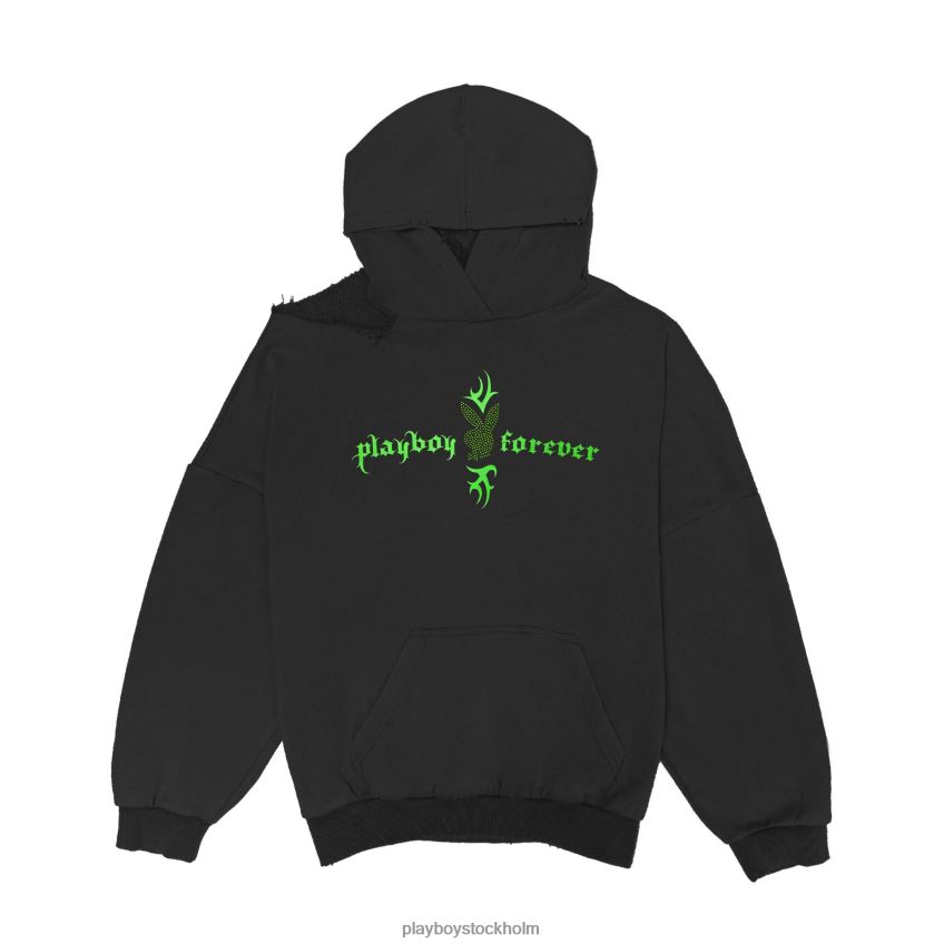 forever hoodie Playboy kvinnor 62L66F1123 antracit Kläder