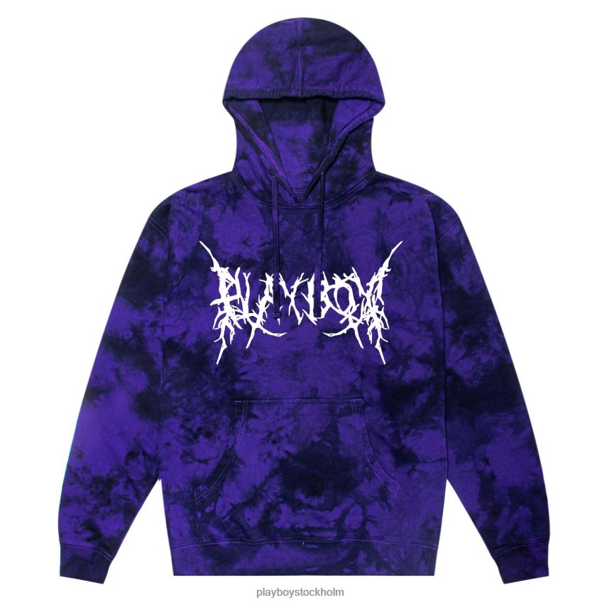 grenig masthead hoodie tie dye Playboy män 62L66F430 svart/lila Kläder