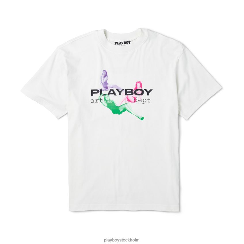 illusion t-shirt Playboy män 62L66F182 ångaktigt grått Kläder