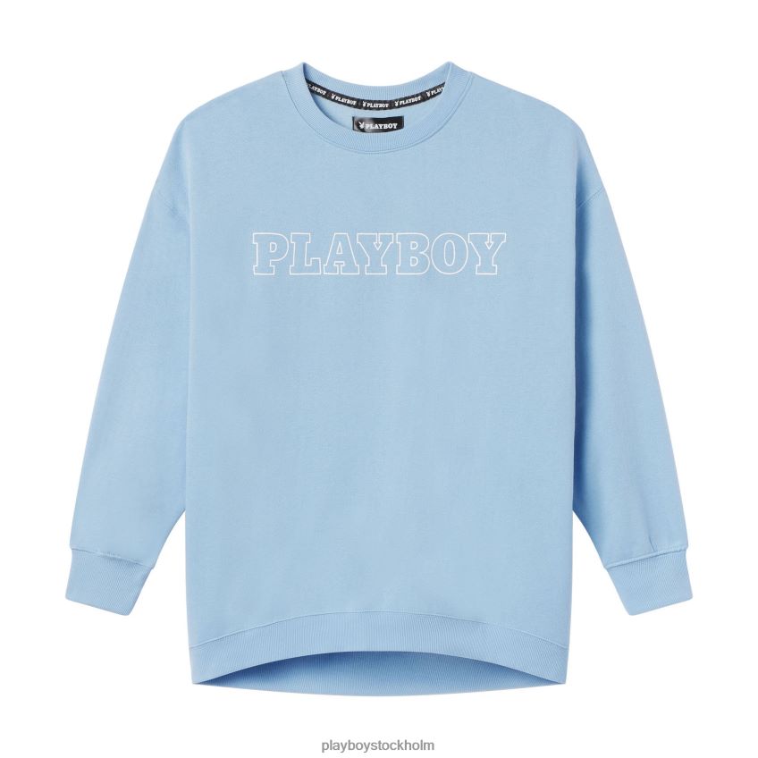 masthead crewneck Playboy kvinnor 62L66F1109 blå Kläder