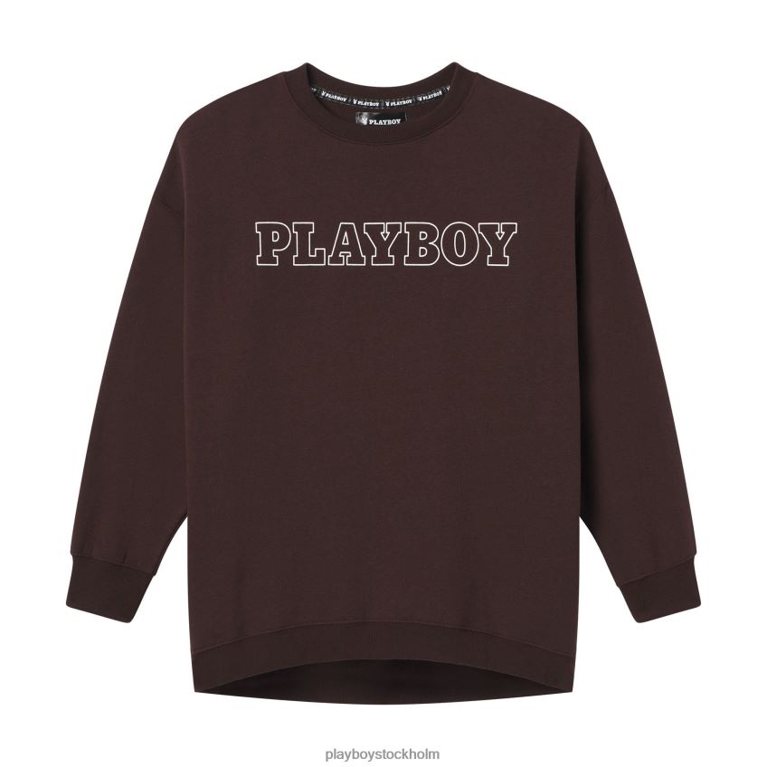 masthead crewneck Playboy kvinnor 62L66F1110 brun Kläder