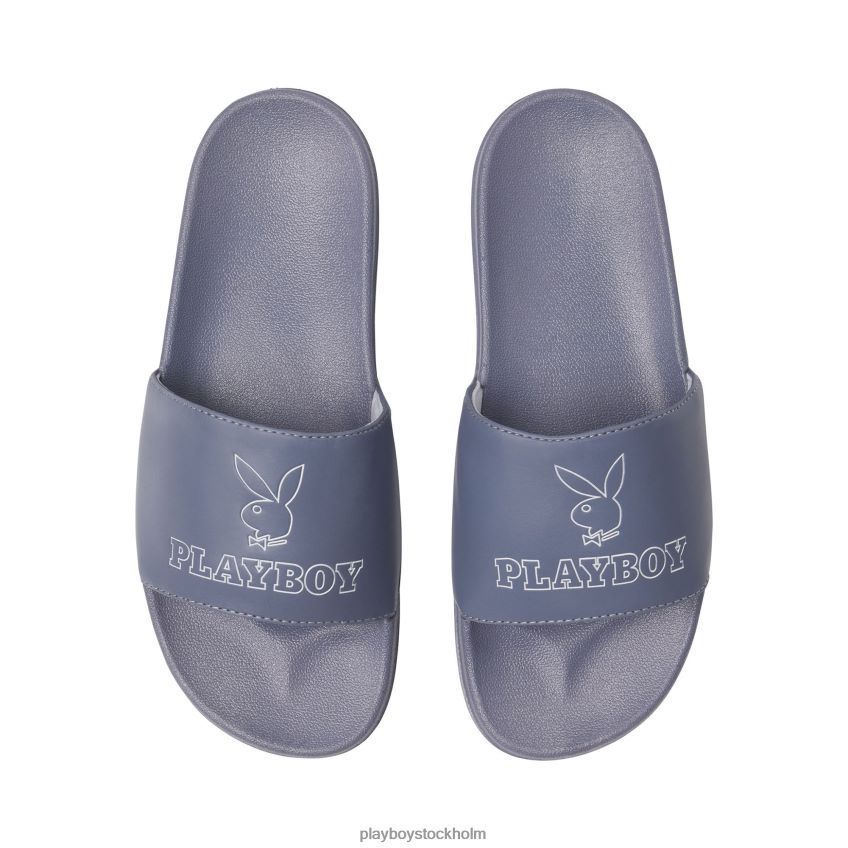 bunny slide sandaler Playboy kvinnor 62L66F1614 lila Skodon