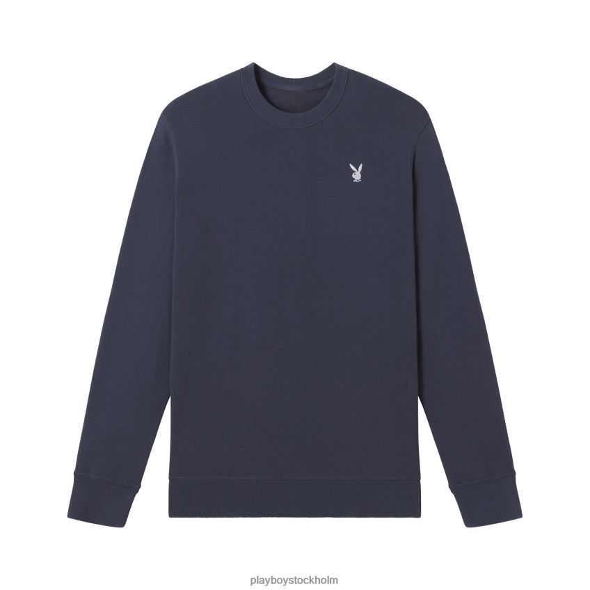 bunny basics crewneck Playboy män 62L66F515 marinblå Kläder