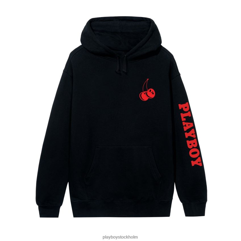 cherry bomb hoodie Playboy män 62L66F374 svart Kläder