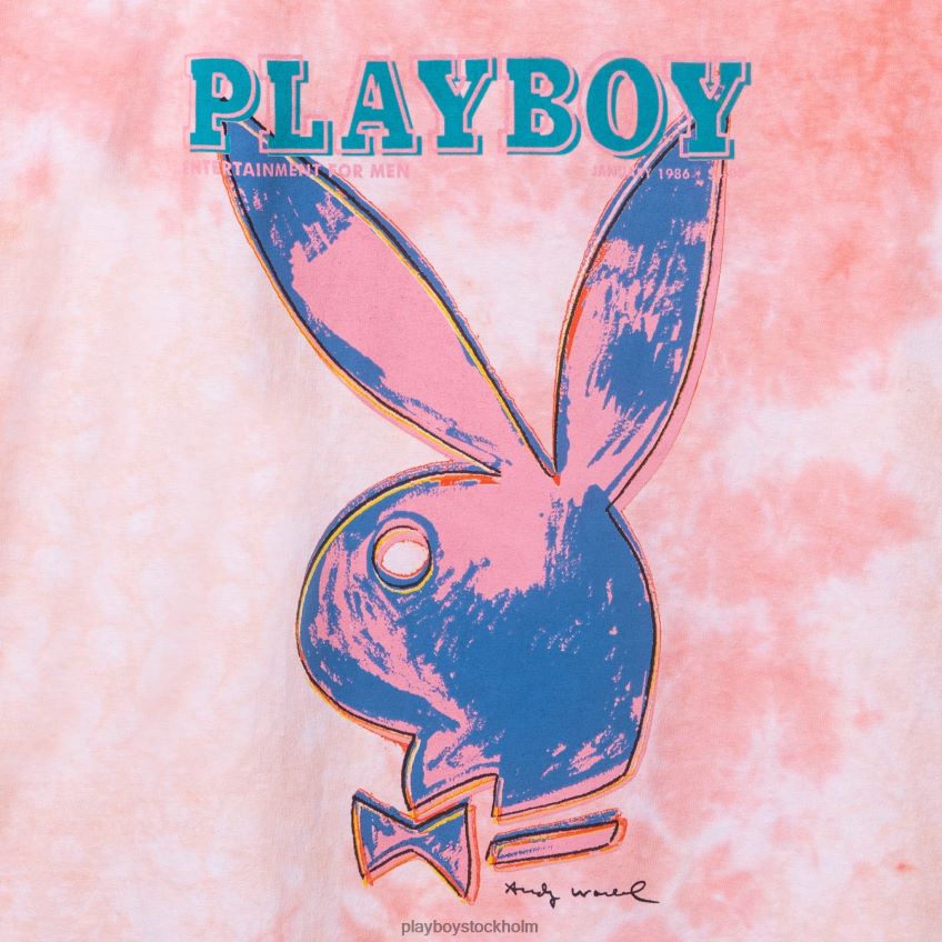 januari 1986 andy warhol cover tie dye t-shirt Playboy män 62L66F280 original Kläder