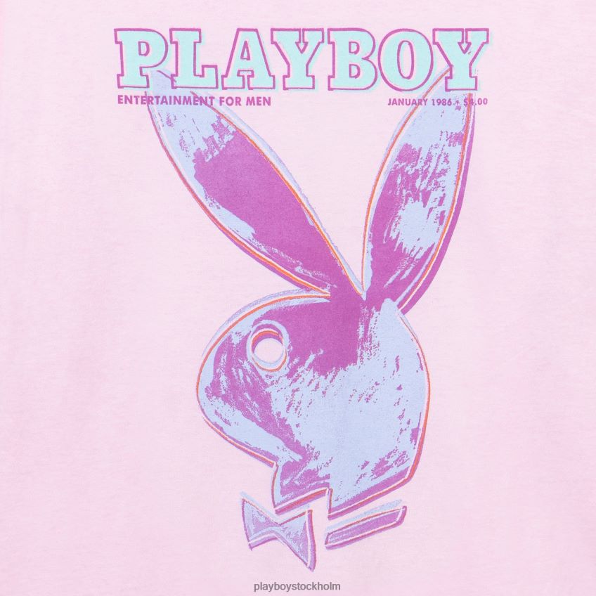 januari 1986 andy warhol långärmad t-shirt Playboy män 62L66F164 rosa Kläder