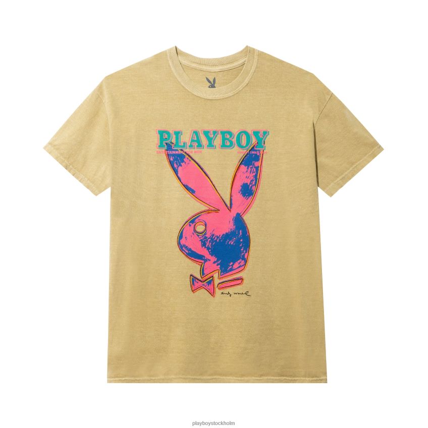 januari 1986 andy warhol täcka t-shirt Playboy män 62L66F87 sand Kläder