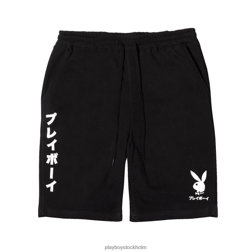 japanska kaninhuvud sweatshorts Playboy män 62L66F569 svart Kläder