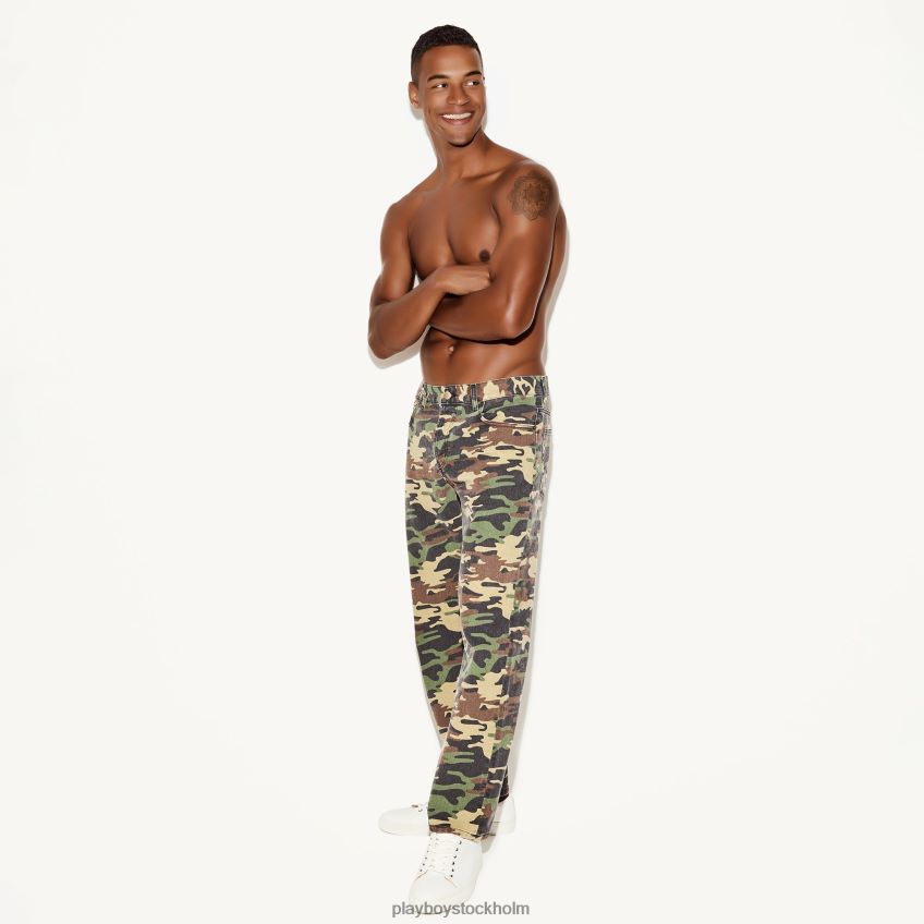 jean camo med raka ben Playboy män 62L66F549 original Kläder