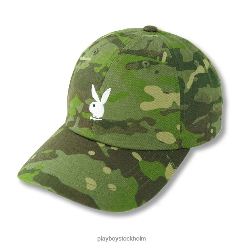 justerbar kaninhuvud logotyp hatt camo Playboy män 62L66F713 multicam grön tillbehör