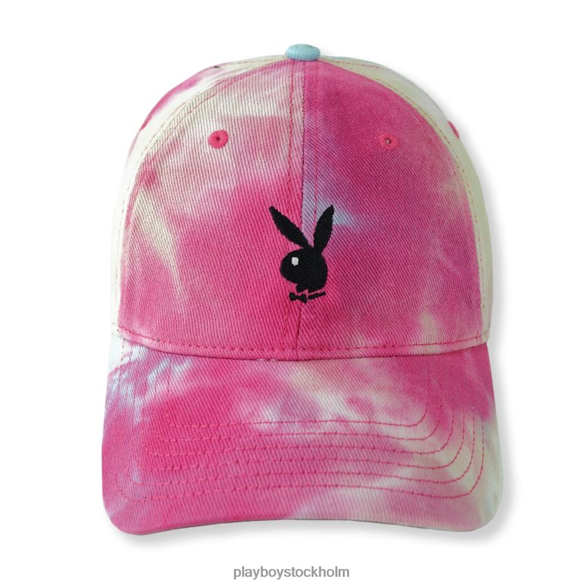 justerbar kaninhuvud logotyp hatt tie dye Playboy män 62L66F711 hallondimma tillbehör