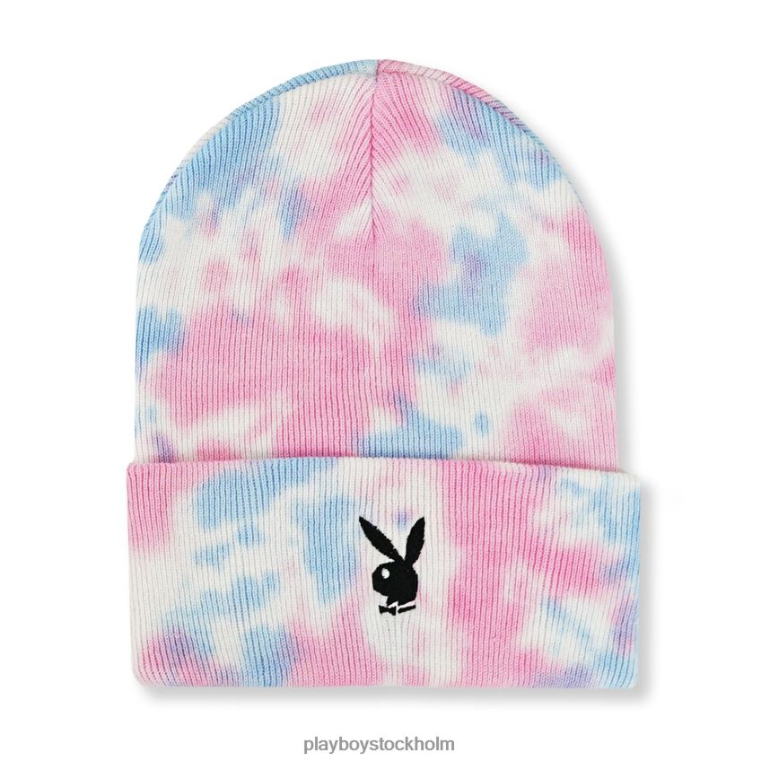 kaninhuvud stickad beanie tie dye Playboy män 62L66F724 sockervadd tillbehör