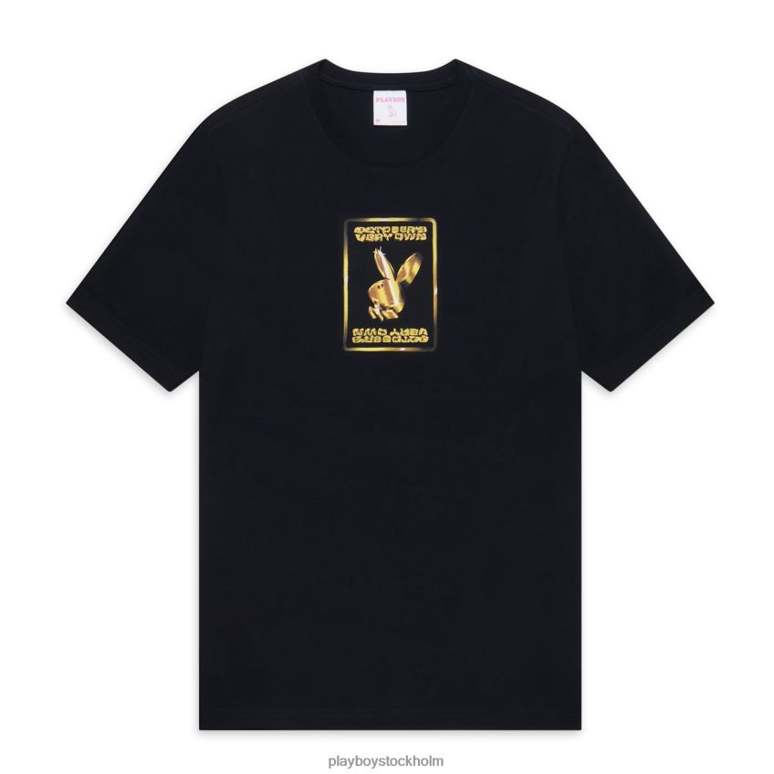 kasino t-shirt Playboy x OVO män 62L66F143 svart Kläder