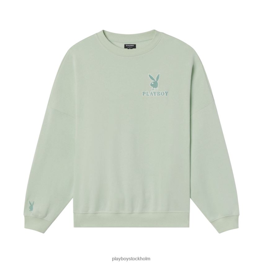 klassisk crewneck Playboy kvinnor 62L66F1117 mintgrön Kläder