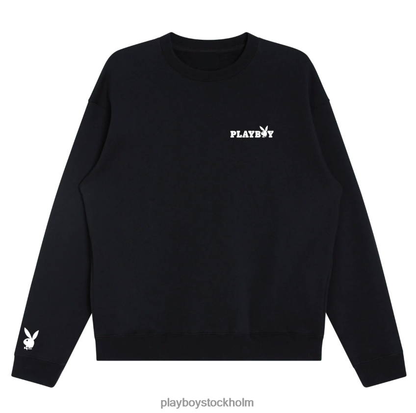 klassisk crewneck Playboy kvinnor 62L66F1119 svart Kläder