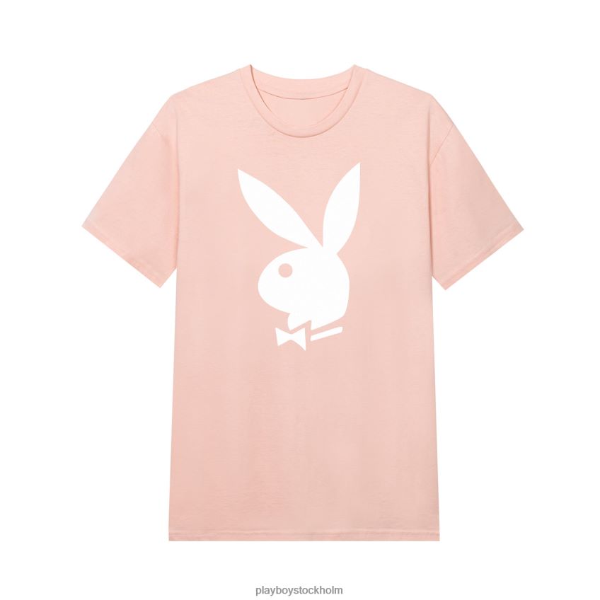 klassisk t-shirt med kaninhuvud Playboy män 62L66F9 rosa Kläder