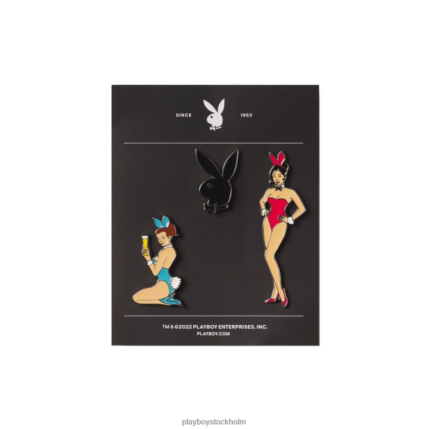 klassiskt kanin emalj pin pack Playboy män 62L66F821 original tillbehör