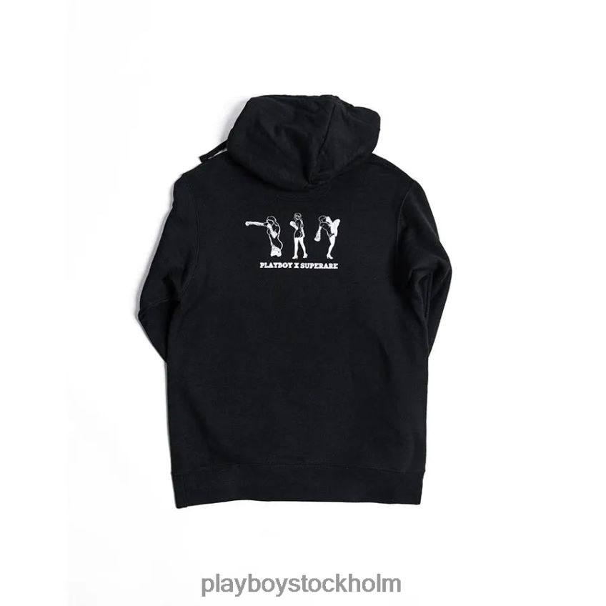 knockout hoodie Playboy män 62L66F348 svart Kläder