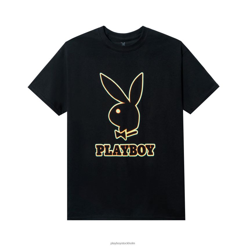 kontur grafisk t-shirt Playboy män 62L66F259 original Kläder